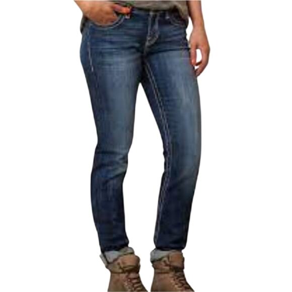 BKE Dakota Womens 32x33.6 Medium Wash Denim Straight Leg Jeans Western Casual - Picture 1 of 15